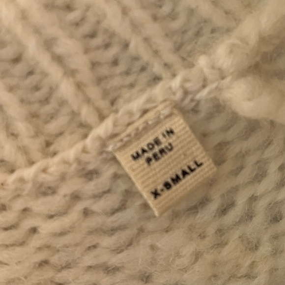 Buck Mason Highland Alpaca Blend Boxy V Neck Sweater XS - Picture 4 of 4